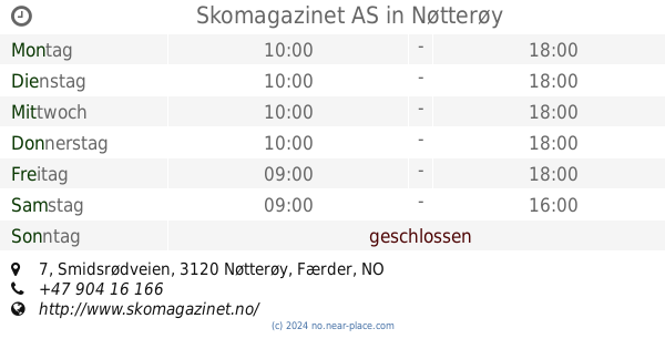 Ortopediteknikk Horten Horten öffnungszeiten, 3 ...